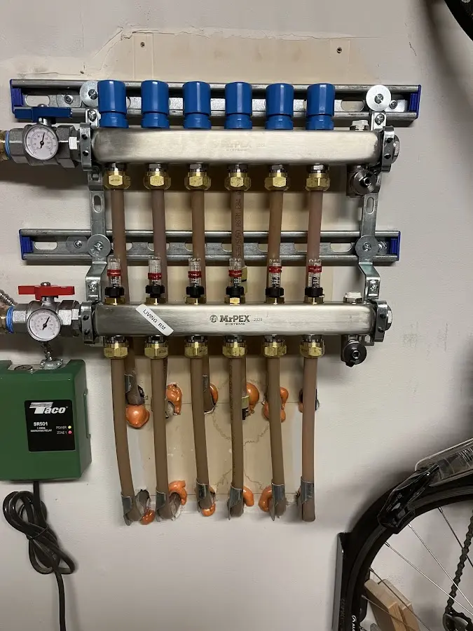 Plumber performing Gas Line Installation at a residential property in Wilmer